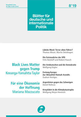 Blätter Für Deutsche Und Internationale Politik