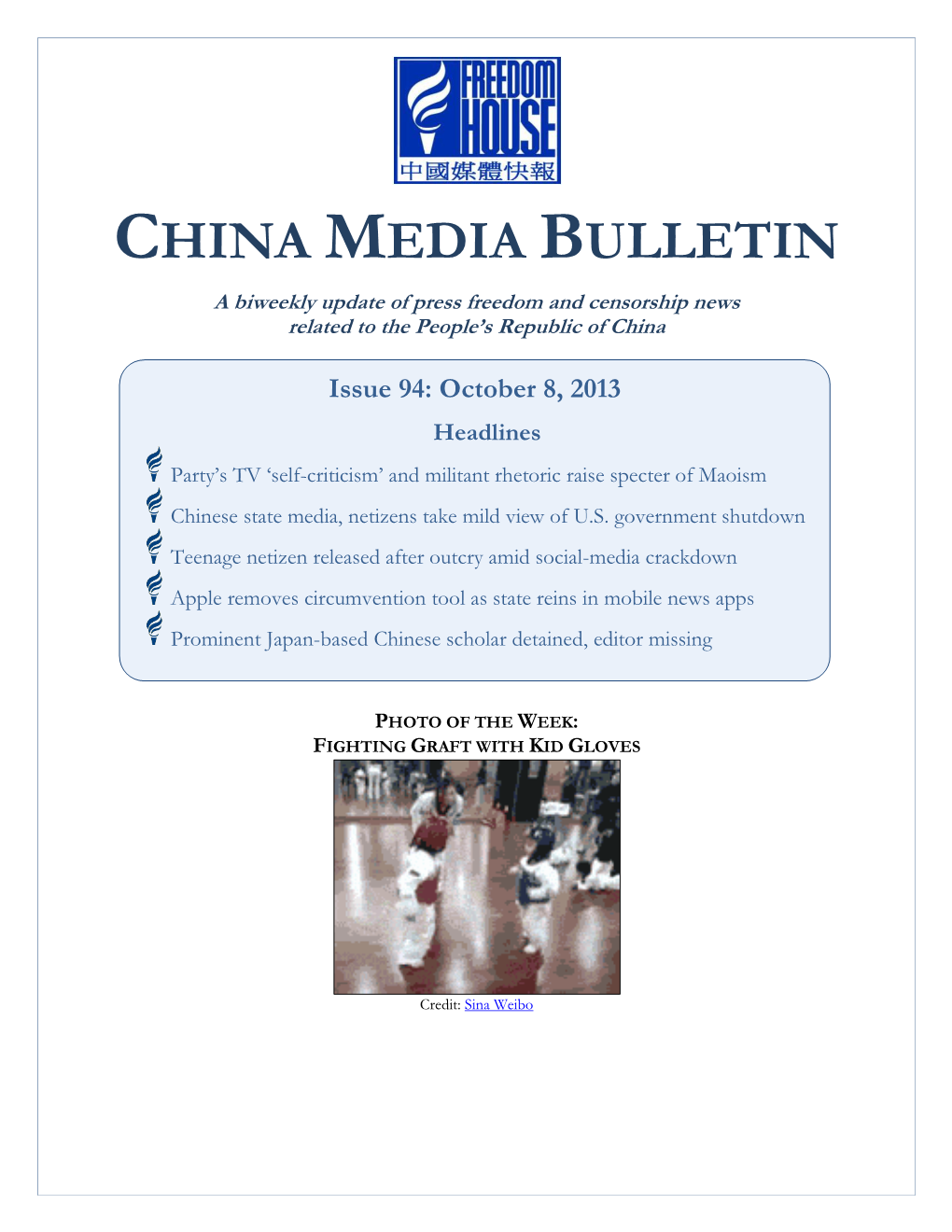 China Media Bulletin