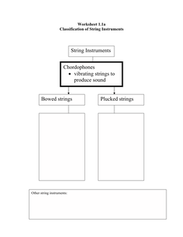 Worksheet 1.1A Classification of String Instruments