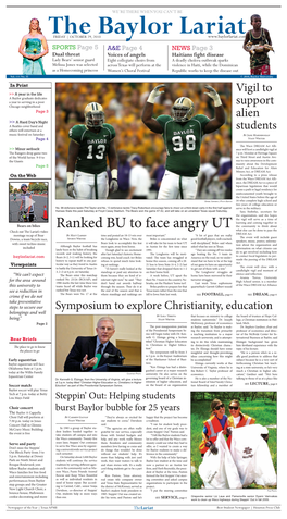 Ranked BU to Face Angry UT What Else Can Be Done to Pass the Check out the Lariat’S Video DREAM Act