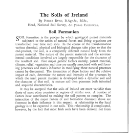 The Soils of Ireland by PIERCE RYAN, B.Agr.Sc., M.Sc