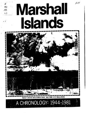 Marshall Islands Chronology: 1944-1981