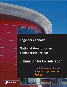 Engineers Canada National Award for an Engineering Project Submission