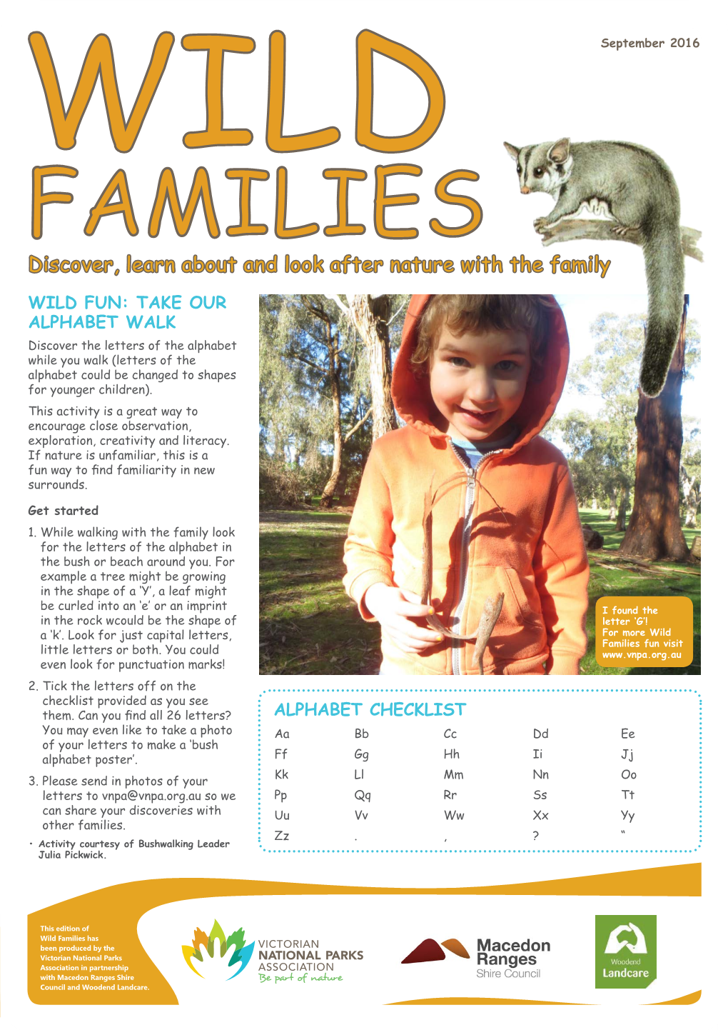 Discover, Learn About and Look After Nature with the Family