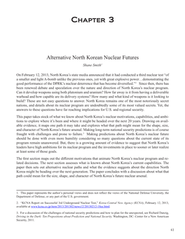 Alternative North Korean Nuclear Futures Shane Smith1