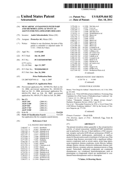(12) United States Patent (10) Patent No.: US 8,039,464 B2 Schrattenholz (45) Date of Patent: Oct