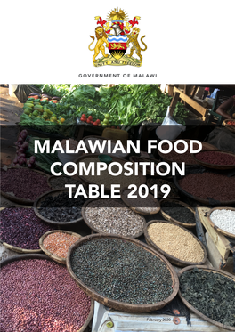 Malawian Food Composition Table 2019