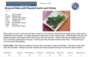Broccoli Rabe with Roasted Garlic and Chilies