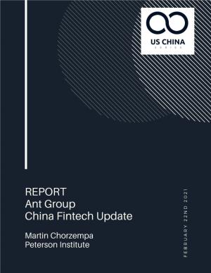REPORT Ant Group China Fintech Update
