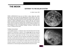 The Moon Gateway to the Solar System
