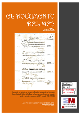 'Documento Del Mes' (JUNIO, 2014)