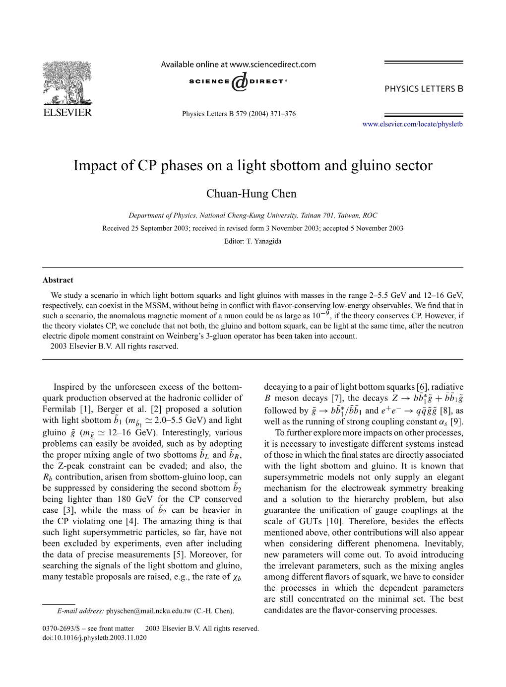 Impact of CP Phases on a Light Sbottom and Gluino Sector