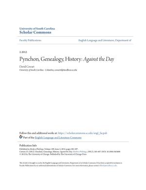 Pynchon, Genealogy, History: &lt;Em&gt;Against the Day&lt;/Em&gt;