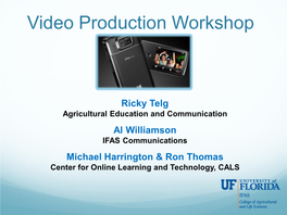 Video Production Workshop