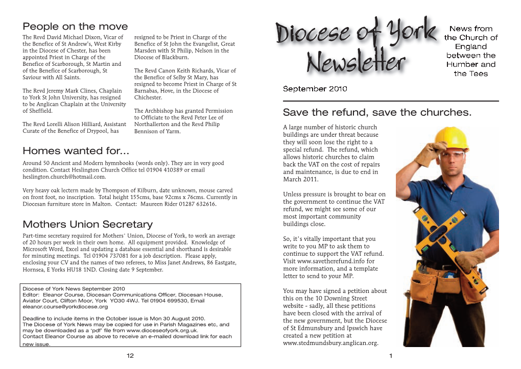 Diocese of York Newsletter