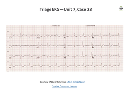 Triage EKG—Unit 7, Case 28