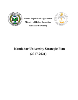 Kandahar University Strategic Plan (2017-2021)