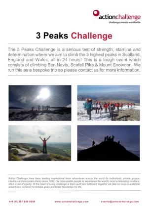 3 Peaks Challenge