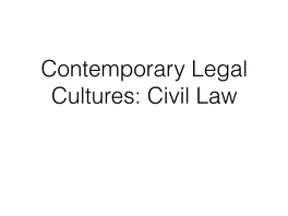 Civil Law 2019