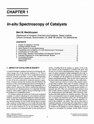 In-Situ Spectroscopy of Catalysts