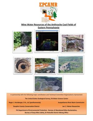 Mine Water Resources of the Anthracite Coal Fields of Eastern Pennsylvania