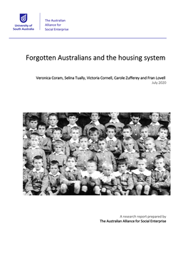 Forgotten Australians and the Housing System