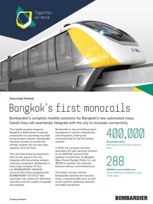 Bangkok's First Monorails