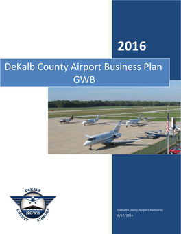 Dekalb County Airport Business Plan GWB