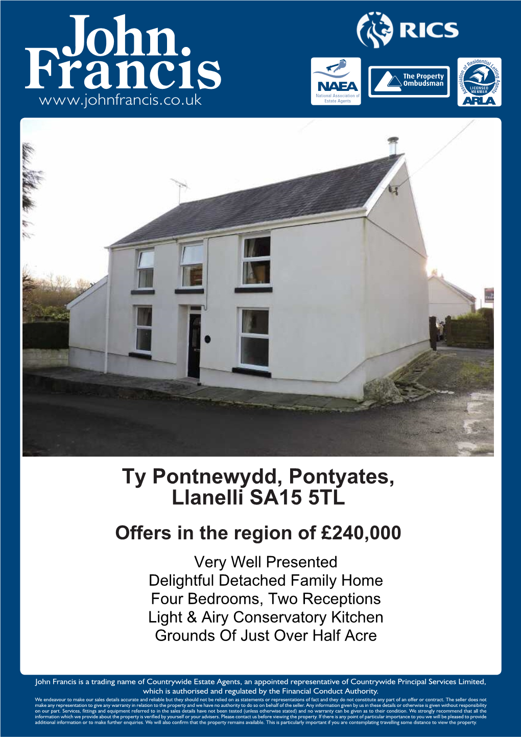 Ty Pontnewydd, Pontyates, Llanelli SA15
