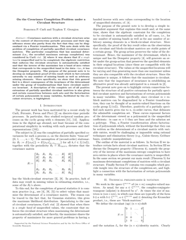 On the Covariance Completion Problem Under a Circulant Structure