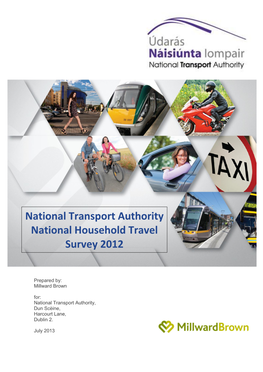 National Transport Authority National Household Travel Survey 2012