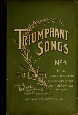 Triumphant Songs No. 4 : a Collection of Gospel Songs for Sunday-Schools