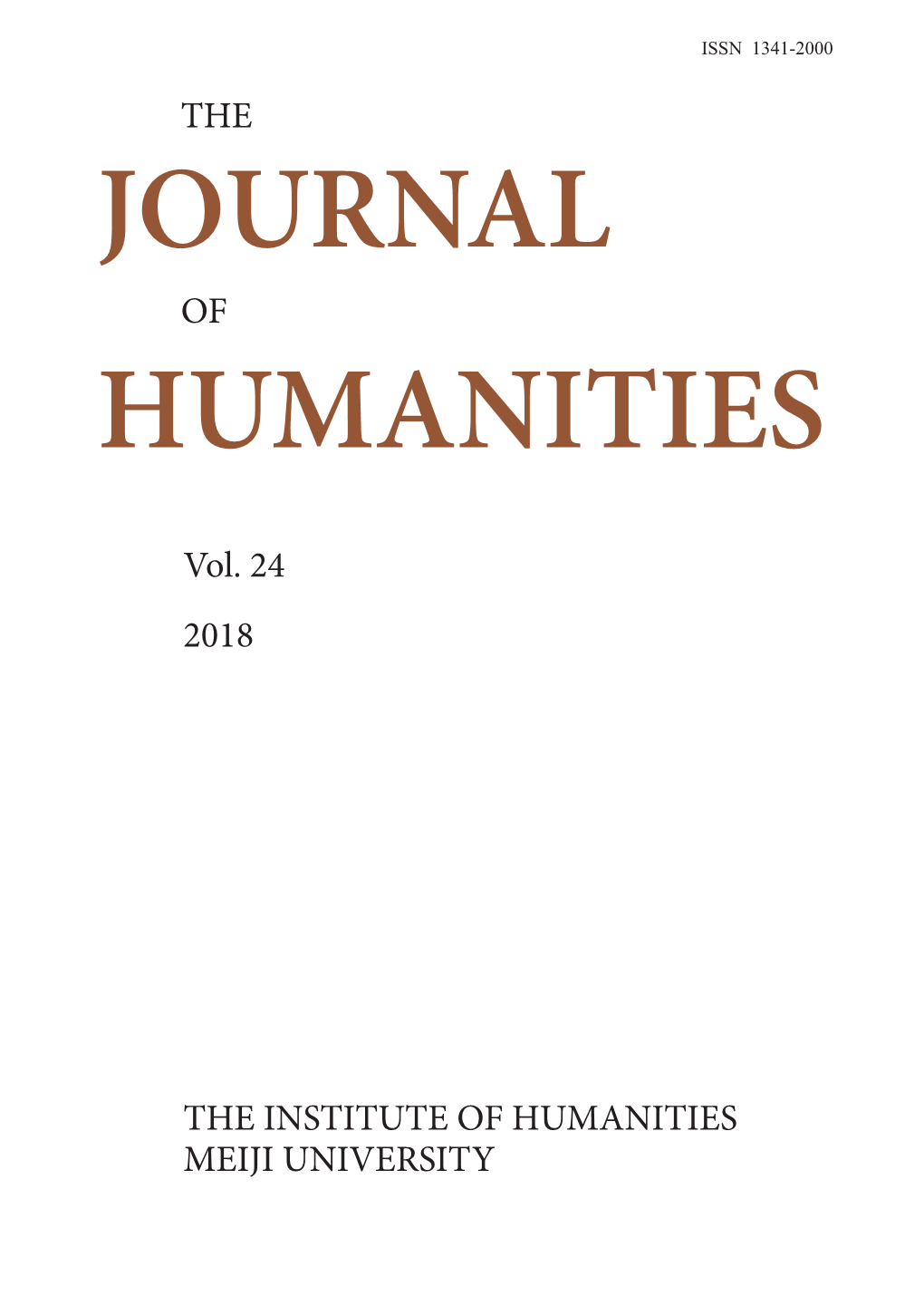 Journal Humanities