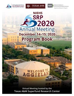 NIEHS SRP 2020 Virtual Annual Meeting Program Book