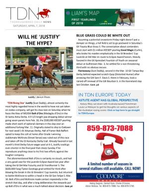 WILL HE &gt;JUSTIFY= the HYPE?