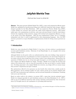 Jellyfish Merkle Tree
