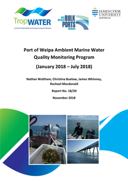 Port of Weipa Ambient Marine Water Quality Monitoring Program (January 2018 – July 2018)