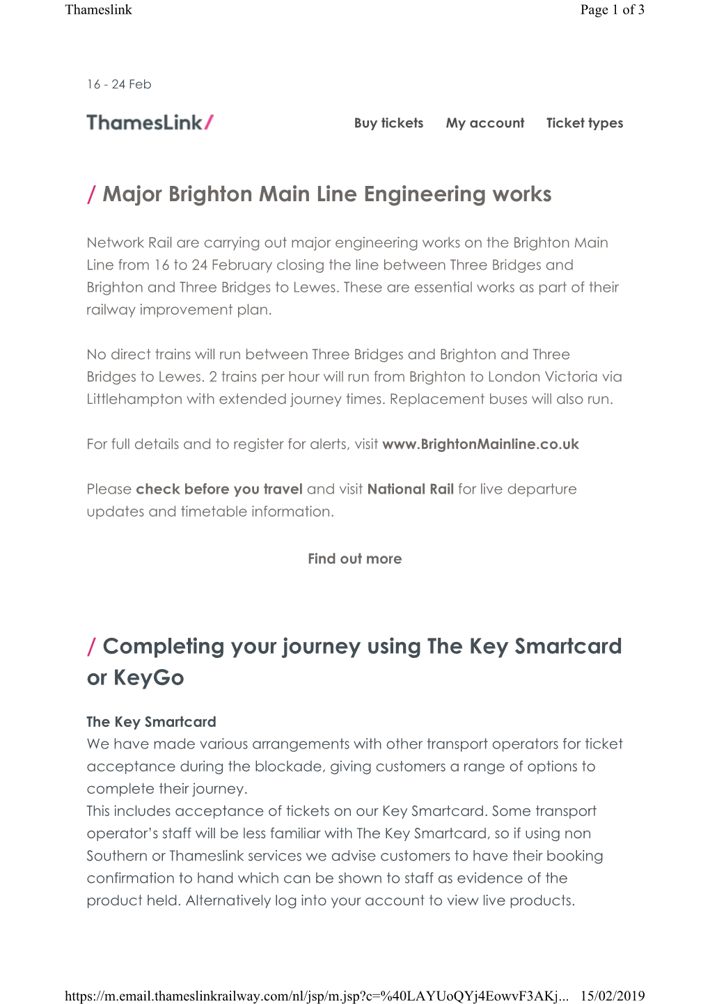 Major Brighton Main Line Engineering Works / Completing