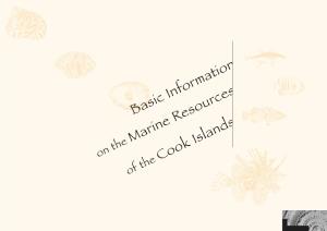 Cook Islands of the Basicbasic Informationinformation Onon Thethe Marinemarine Resourcesresources Ofof Thethe Cookcook Islandsislands