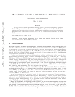 The Voronoi Formula and Double Dirichlet Series