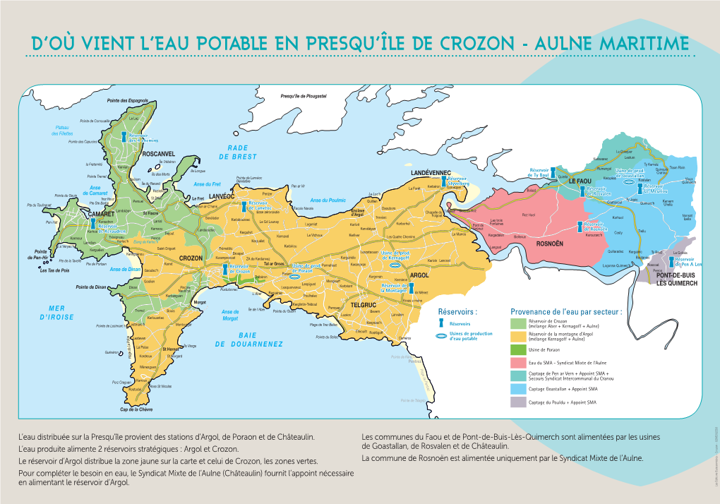 L'eau Distribuée Sur La Presqu'île Provient Des Stations D'argol, De