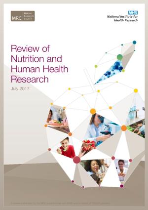 Review of Nutrition and Human Health Research July 2017