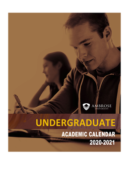Undergraduate Academic Calendar 2020-2021