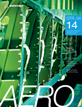 Qtr 04 14 a Quarterly Publication Brought to You by the Boeing Edge