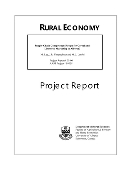 Project Report # 01-00 AARI Project # 98058