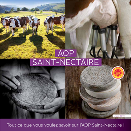 Dossier De Presse – AOP Saint-Nectaire