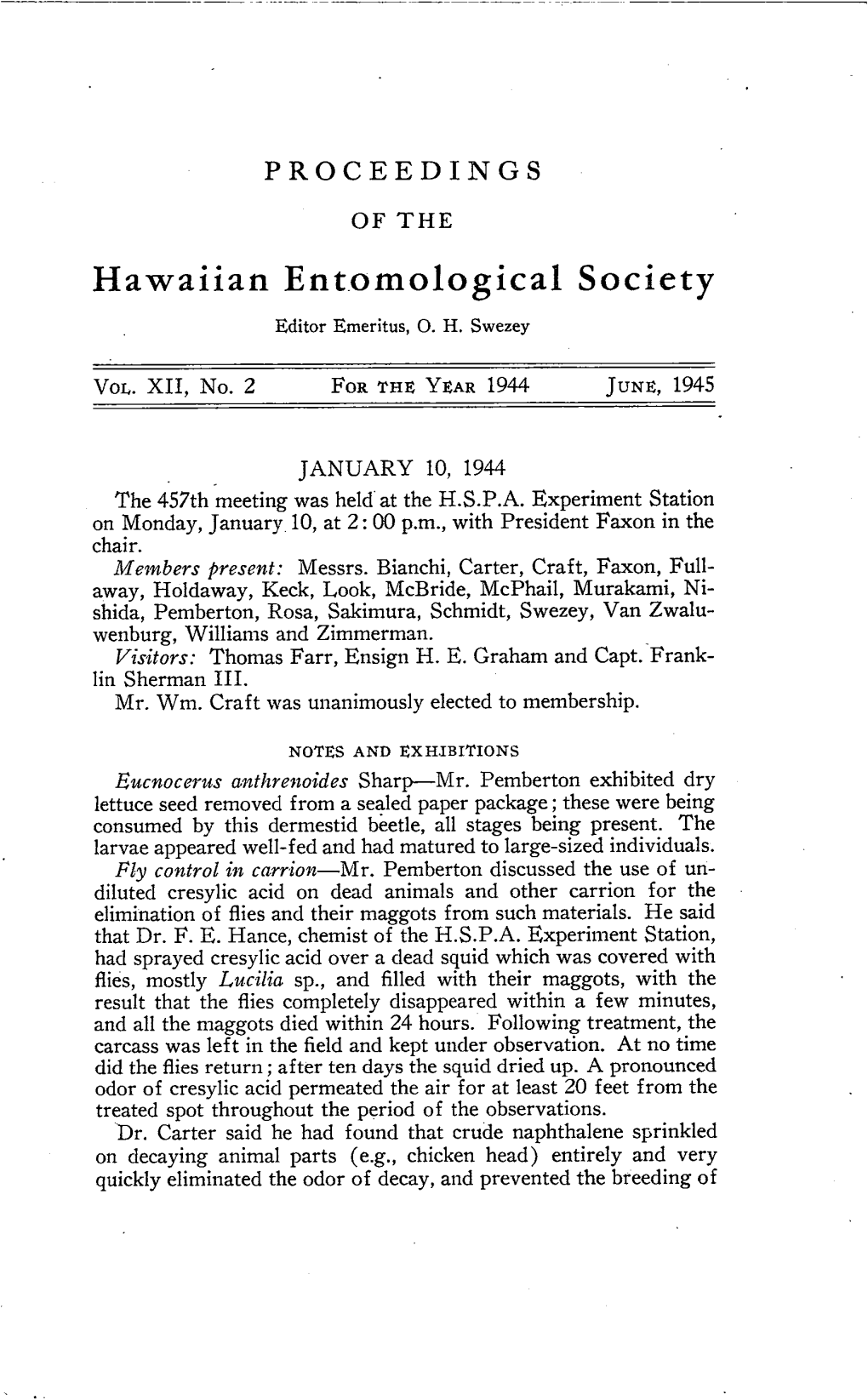 Hawaiian Entomological Society