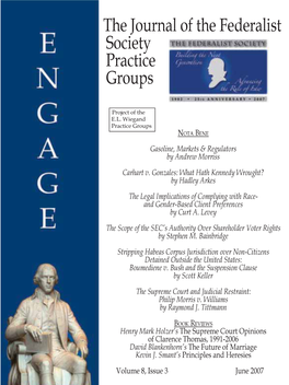 The Journal of the Federalist Society Practice Groups