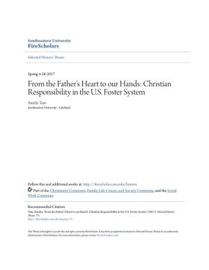 Christian Responsibility in the US Foster System