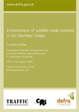 Enforcement of Wildlife Trade Controls in EU Member States